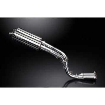 Delkevic slip-on kit Oval RVS 350mm zonder e-keur - ZX10R 06-07 DECAT