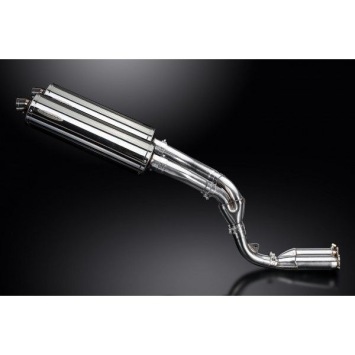 Delkevic slip-on kit Oval RVS 450mm zonder e-keur - ZX10R 06-07 DECAT