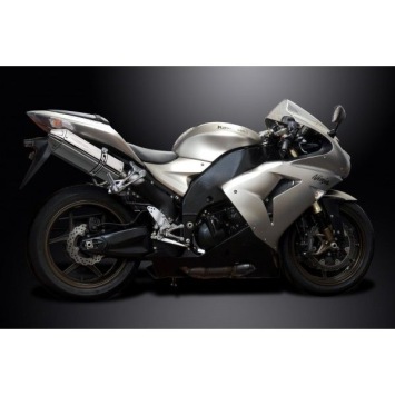 Delkevic slip-on kit Tri-Oval RVS 320mm zonder e-keur - ZX10R 06-07 DECAT