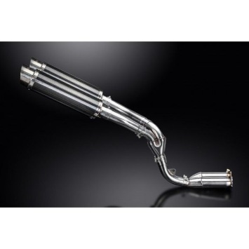 Delkevic Slip-on Kit Round Carbon 350mm ohne EG-BE - ZX10R 06-07 DECAT