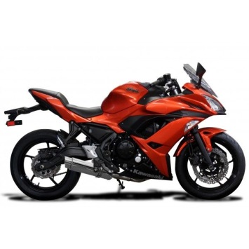 Delkevic volledig systeem Round RVS 350mm zonder e-keur - Ninja 650 (2017-2020)