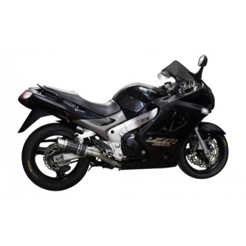 Delkevic slip-on kit Round Carbon 200mm zonder e-keur - ZZR1200 (2002-2005)