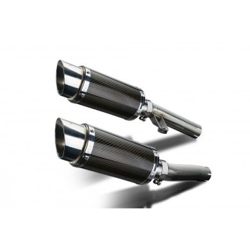 Delkevic slip-on kit Round Carbon 200mm zonder e-keur - ZZR1200 (2002-2005)