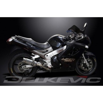 Delkevic slip-on kit Round RVS 200mm zonder e-keur - ZZR1200 (2002-2005)