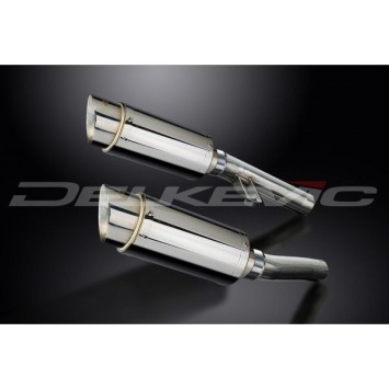 Delkevic slip-on kit Round RVS 200mm zonder e-keur - ZZR1200 (2002-2005)