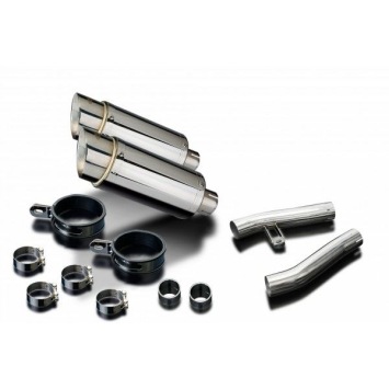 Delkevic slip-on kit Round RVS 200mm zonder e-keur - ZZR1200 (2002-2005)