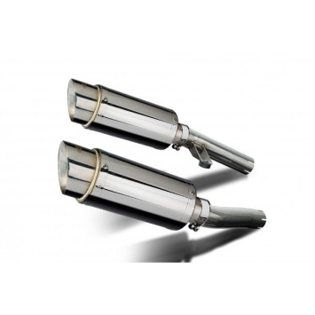 Delkevic slip-on kit Round RVS 200mm zonder e-keur - ZZR1200 (2002-2005)