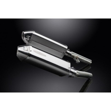 Delkevic slip-on kit Tri-Oval RVS 320mm zonder e-keur - ZZR1200 (2002-2005)