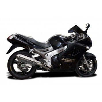 Delkevic slip-on kit Tri-Oval RVS 320mm zonder e-keur - ZZR1200 (2002-2005)