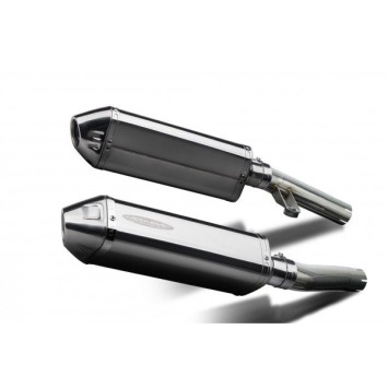 Delkevic slip-on kit Tri-Oval RVS 320mm zonder e-keur - ZZR1200 (2002-2005)