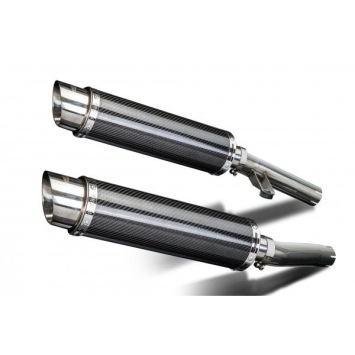 Delkevic slip-on kit Round Carbon 350mm zonder e-keur - ZZR1200 (2002-2005)