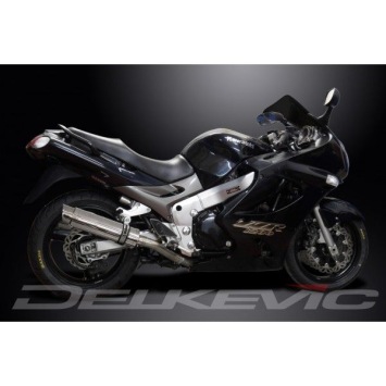 Delkevic slip-on kit Round RVS 350mm zonder e-keur - ZZR1200 (2002-2005)