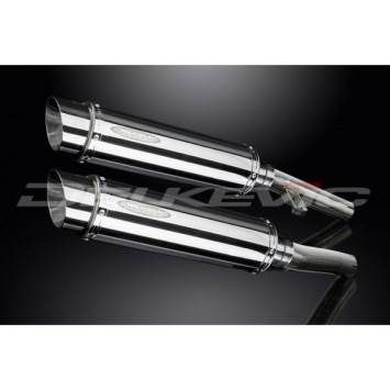 Delkevic slip-on kit Round RVS 350mm zonder e-keur - ZZR1200 (2002-2005)