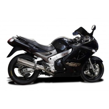 Delkevic slip-on kit Round RVS 350mm zonder e-keur - ZZR1200 (2002-2005)