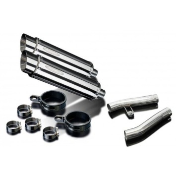 Delkevic slip-on kit Round RVS 350mm zonder e-keur - ZZR1200 (2002-2005)