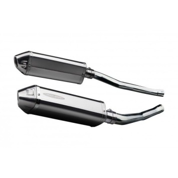 Delkevic slip-on kit Tri-Oval RVS 320mm zonder e-keur - ZZR1400/ZX14 (2006-2007)