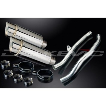 Delkevic slip-on kit Round RVS 200mm zonder e-keur - ZZR1400/ZX14 (2006-2007)