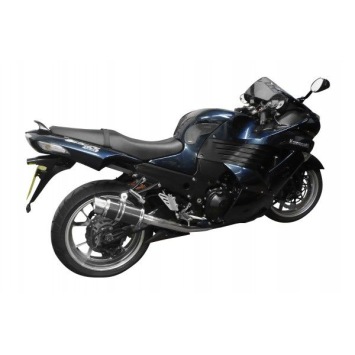 Delkevic slip-on kit Round Carbon 200mm zonder e-keur - ZZR1400/ZX14 (2006-2007)