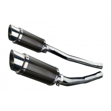 Delkevic slip-on kit Round Carbon 200mm zonder e-keur - ZZR1400/ZX14 (2006-2007)