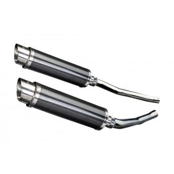 Delkevic slip-on kit Round Carbon 350mm zonder e-keur - ZZR1400/ZX14 (2006-2007)