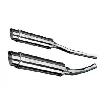 Delkevic slip-on kit Round RVS 350mm zonder e-keur - ZZR1400/ZX14 (2006-2007)