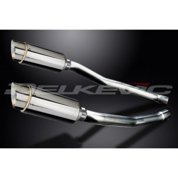 Delkevic slip-on kit Round RVS 200mm zonder e-keur - ZZR1400/ZX14 (2008-2011)