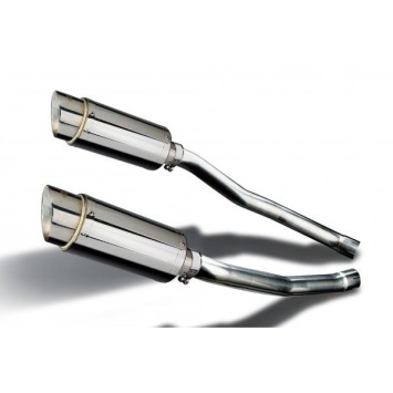 Delkevic slip-on kit Round RVS 200mm zonder e-keur - ZZR1400/ZX14 (2008-2011)