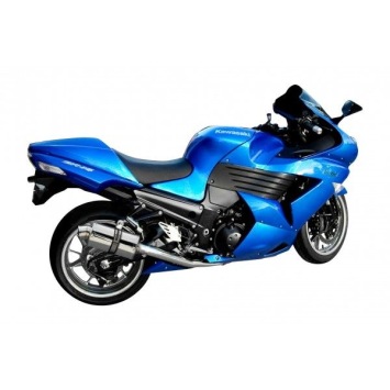 Delkevic slip-on kit Oval RVS 225mm zonder e-keur - ZZR1400/ZX14 (2008-2011)