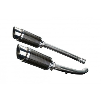 Delkevic slip-on kit Round Carbon 200mm zonder e-keur - ZZR1400 (2012-2020)