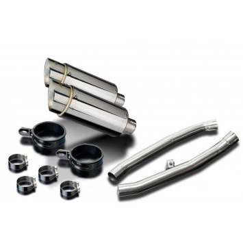 Delkevic slip-on kit Round RVS 200mm zonder e-keur - ZZR1400 (2012-2020)