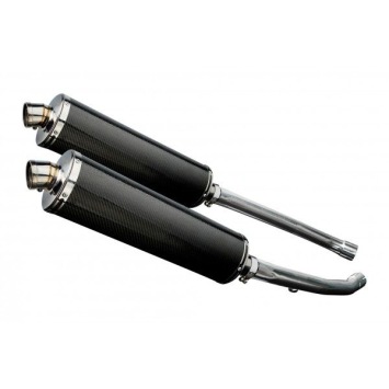 Delkevic slip-on kit Oval Carbon 450mm zonder e-keur - ZZR1400 (2012-2020)