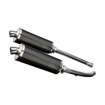 Delkevic slip-on kit Oval Carbon 350mm zonder e-keur - ZZR1400 (2012-2020)