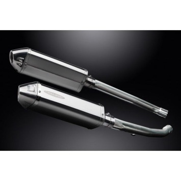 Delkevic slip-on kit Tri-Oval RVS 320mm zonder e-keur - ZZR1400 (2012-2020)