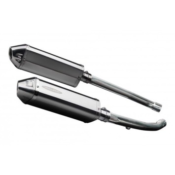 Delkevic slip-on kit Tri-Oval RVS 320mm zonder e-keur - ZZR1400 (2012-2020)