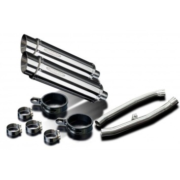 Delkevic slip-on kit Round RVS 350mm zonder e-keur - ZZR1400 (2012-2020)