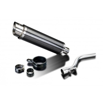 Delkevic slip-on kit Round Carbon 350mm zonder e-keur - ZZR1400 (2012-2020)