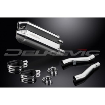 Delkevic slip-on kit Tri-Oval RVS 320mm zonder e-keur - ZZR400/600 (1990-2009)
