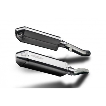 Delkevic slip-on kit Tri-Oval RVS 320mm zonder e-keur - ZZR400/600 (1990-2009)