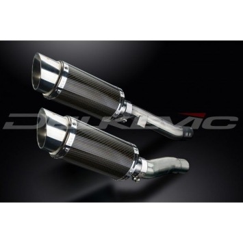 Delkevic slip-on kit Round Carbon 200mm zonder e-keur - ZZR400/600 (1990-2009)