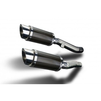 Delkevic slip-on kit Round Carbon 200mm zonder e-keur - ZZR400/600 (1990-2009)