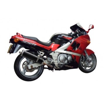 Delkevic slip-on kit Oval Carbon 450mm zonder e-keur - ZZR400/600 (1990-2009)