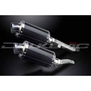 Delkevic slip-on kit Oval Carbon 225mm zonder e-keur - ZZR400/600 (1990-2009)