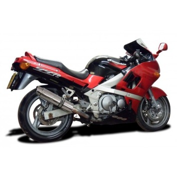 Delkevic slip-on kit Round RVS 350mm zonder e-keur - ZZR400/600 (1990-2009)