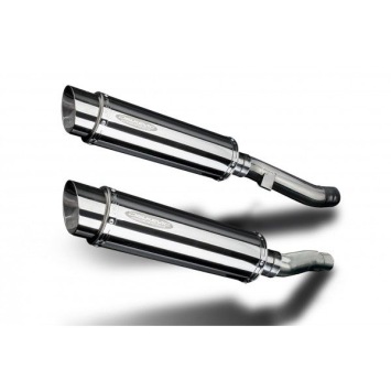 Delkevic slip-on kit Round RVS 350mm zonder e-keur - ZZR400/600 (1990-2009)