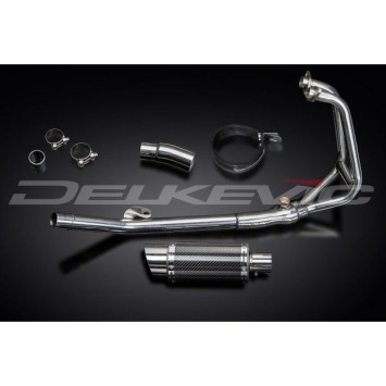 Delkevic volledig systeem Round Carbon 200mm zonder e-keur - NINJA 250R (2008-2013)