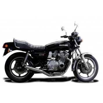 Delkevic volledig systeem Short Straight RVS 350mm zonder e-keur - CSR1000 (KZ1000M) (1981-1982)