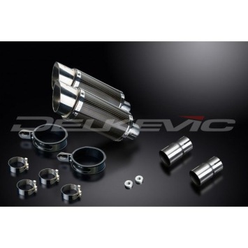 Delkevic slip-on kit Round Carbon 200mm zonder e-keur - EN500C 1996-2009