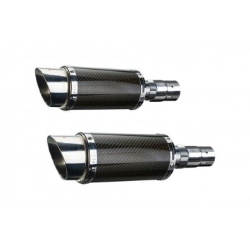 Delkevic slip-on kit Round Carbon 200mm zonder e-keur - EN500C 1996-2009