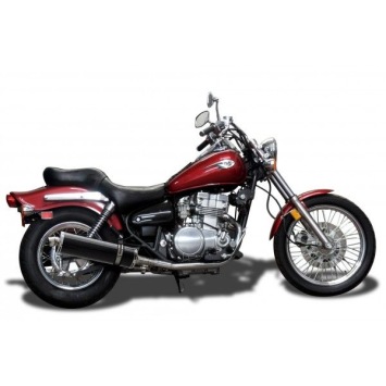 Delkevic slip-on kit Oval Carbon 450mm zonder e-keur - EN500C 1996-2009