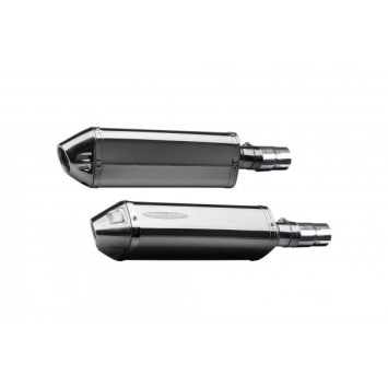 Delkevic slip-on kit Tri-Oval RVS 320mm zonder e-keur - EN500C 1996-2009